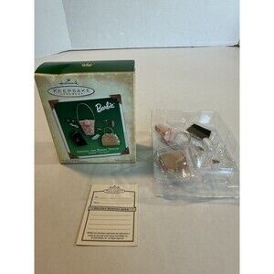 Hallmark 2004 BARBIE Adding the Right Touch Set Of 9 Miniature Ornaments New NIB